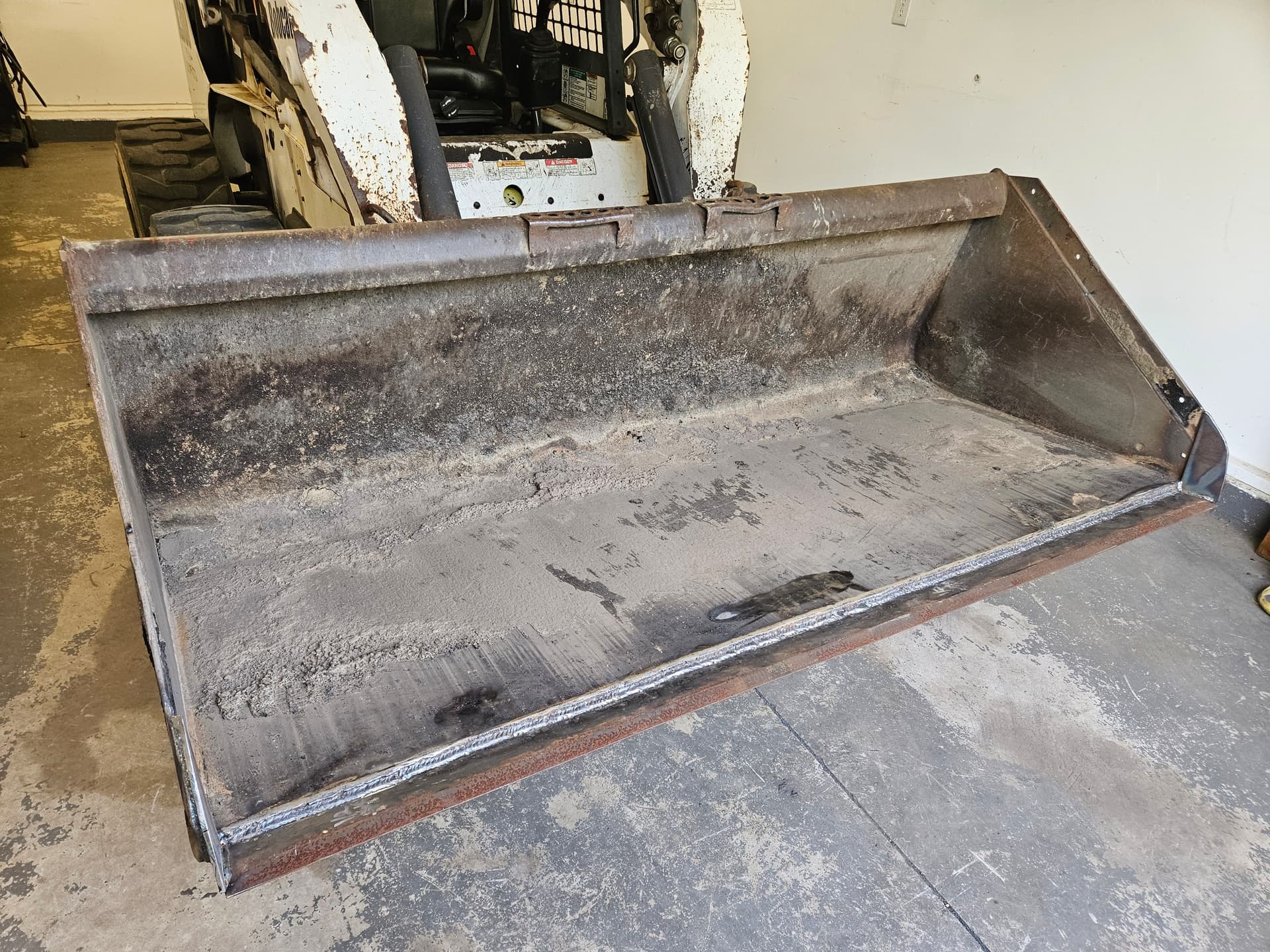 Skid Steer Bucket Repair - New Cutting Edge and Crack Repair