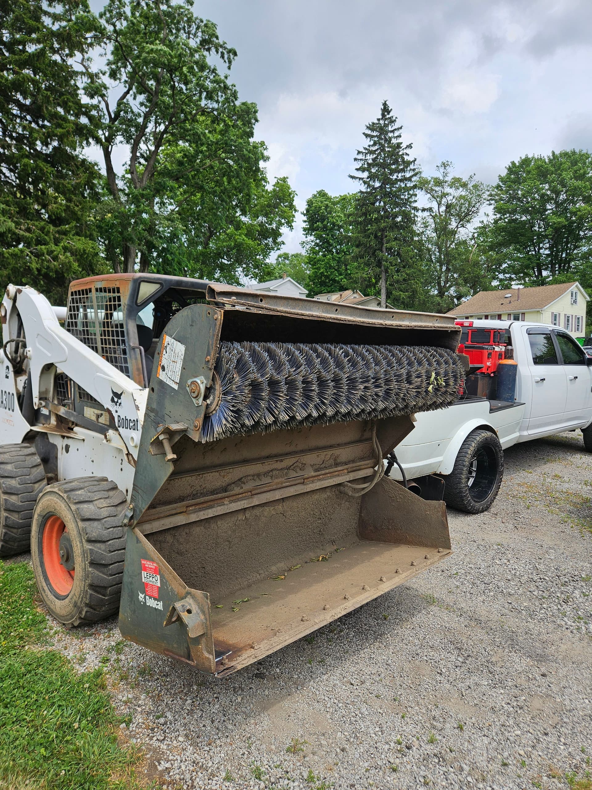 Gallery photos for Skid Steer Broom Gets a Welded Patch Repair and Goes Back to Work: Image #2